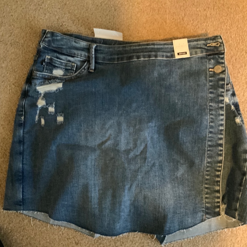 Judy Blue denim skort - shorts in back skirt in front size XL